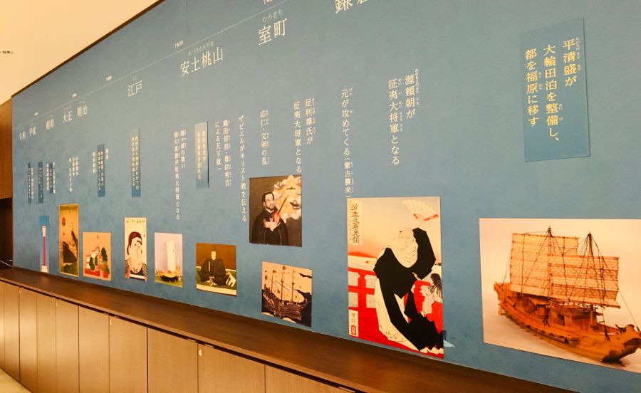 体験学習室のマグネット式年表