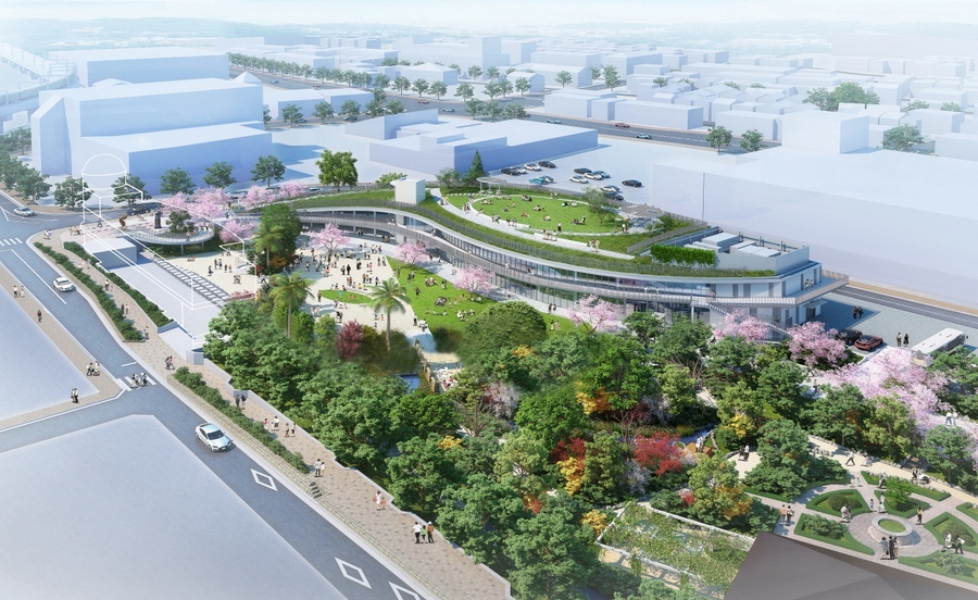 宝塚市立文化芸術センターの鳥観図