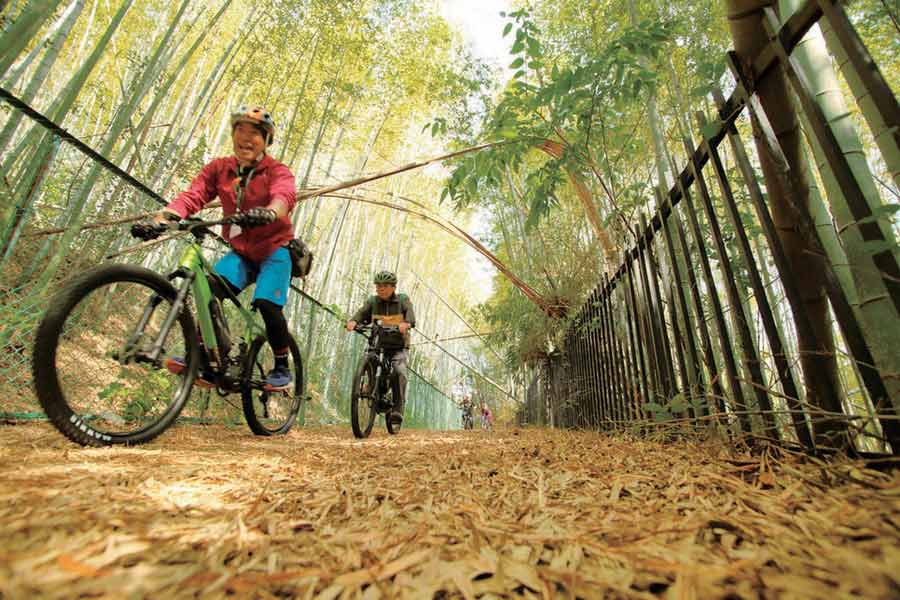 話題の「スポーツE-バイク」で 春の京都を走ろう！