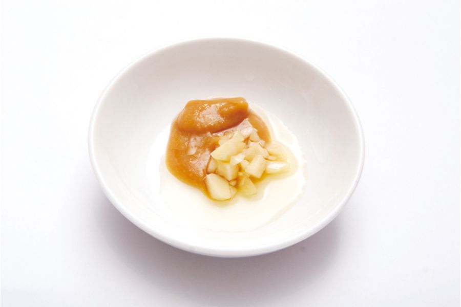 にんにくと味噌で作る餃子たれ