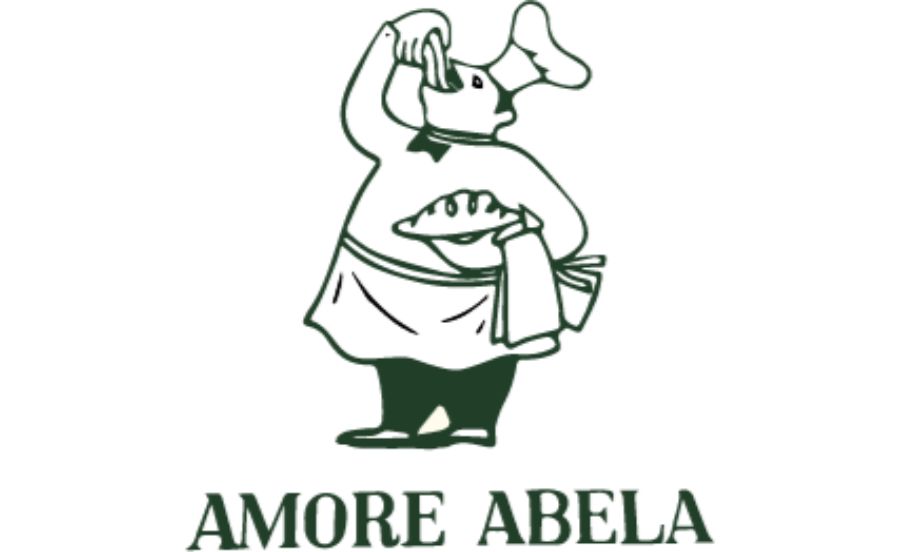 手でスパゲッティーを食べるおじさんのロゴ