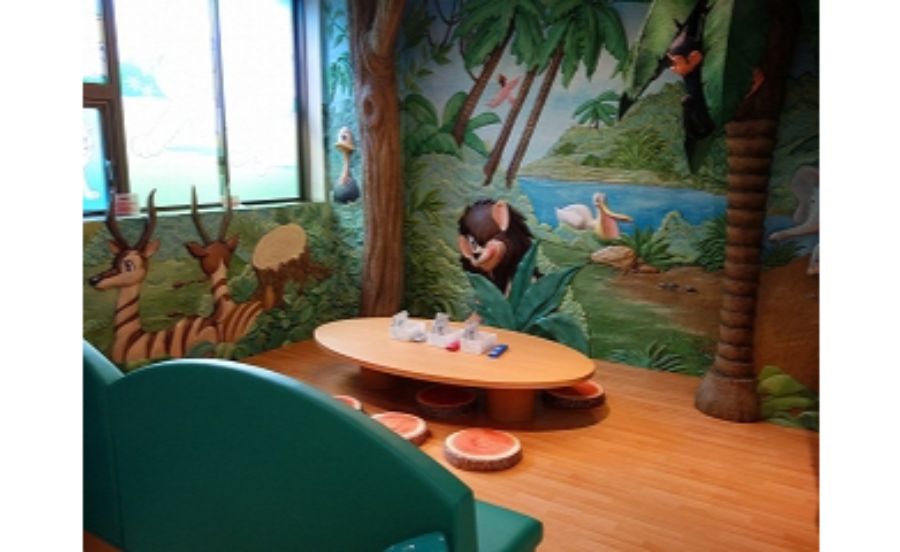 リニューアルで新しくなった休憩スペース