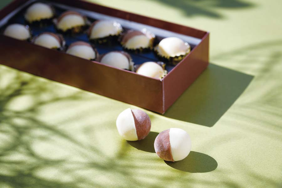 ころんと丸いチョコレート