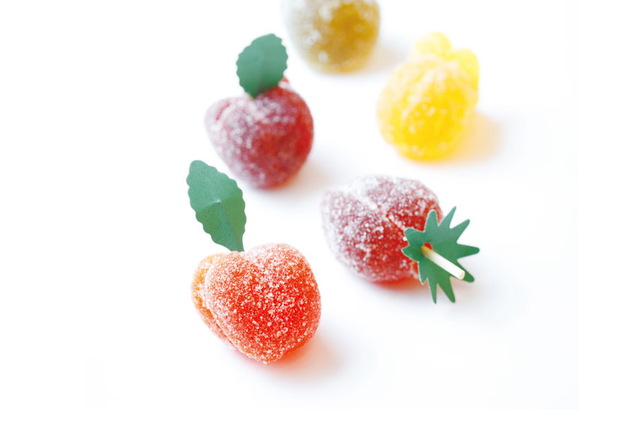 ころんとかわいいフルーツゼリー