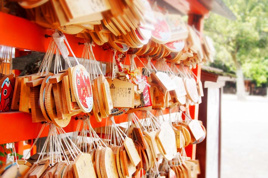 鯛を描いた西宮神社の絵馬