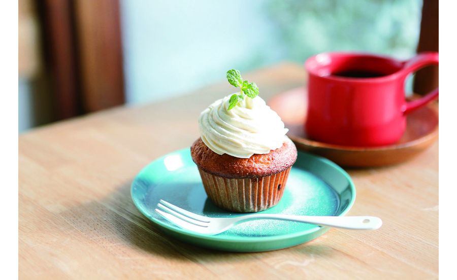 チーズクリームがたっぷりのキャロットケーキ