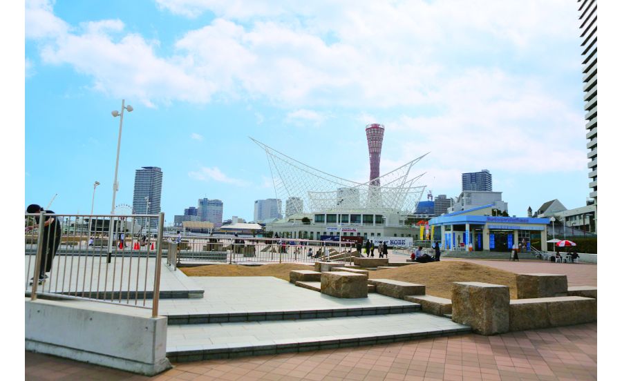 神戸のシンボルが数々ある神戸メリケンパーク