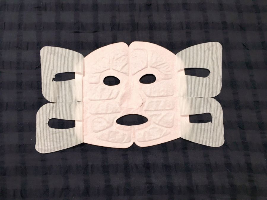 ホットマスクを広げたところ