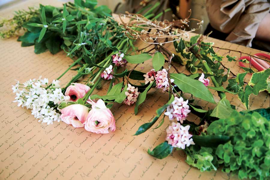 レッスンに使う花たち