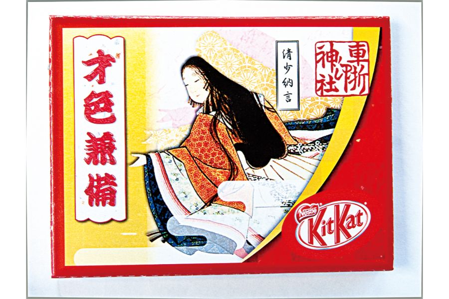 清少納言が描かれたキットカットのパッケージ