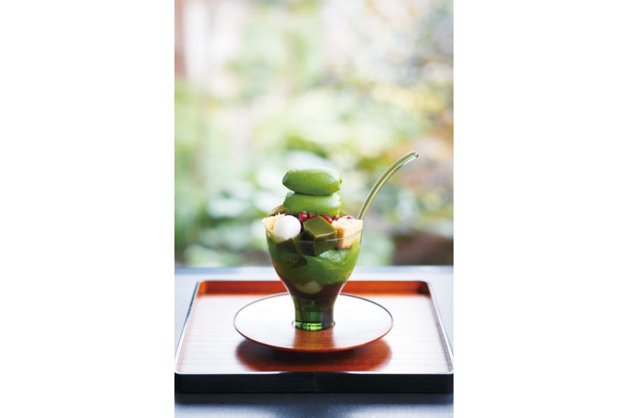 おいしそうな抹茶パフェ