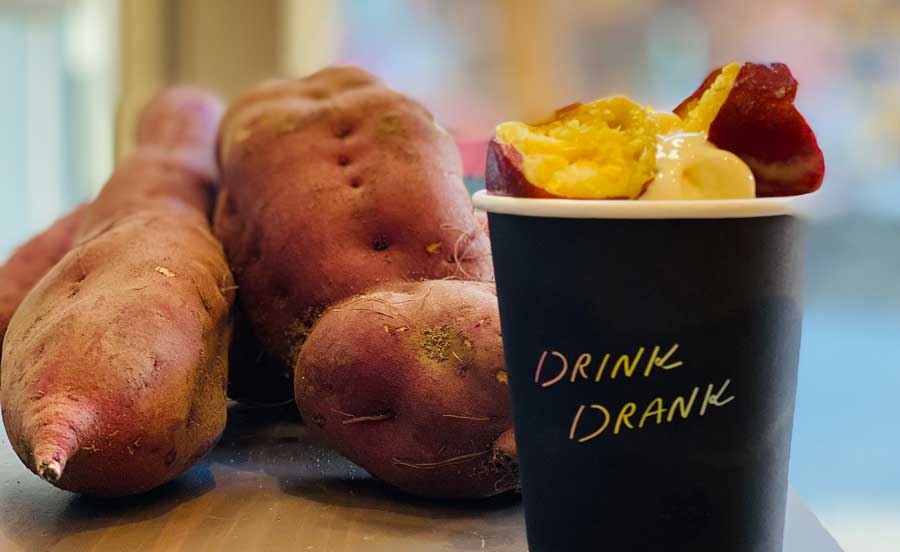 秋冬限定！京都・銀閣寺近くのスムージー専門店に「焼き芋スムージー」登場