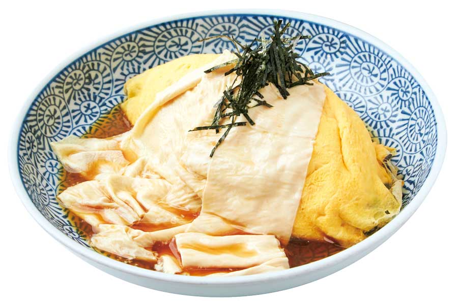 湯葉がのったオムライス