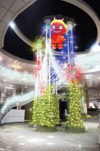 装飾された広場