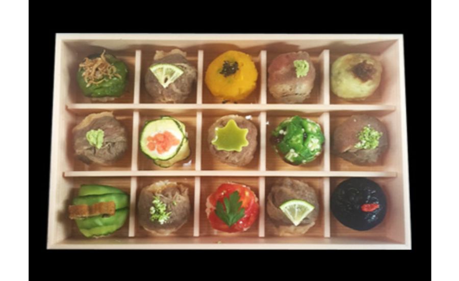 肉巻きてまり寿司