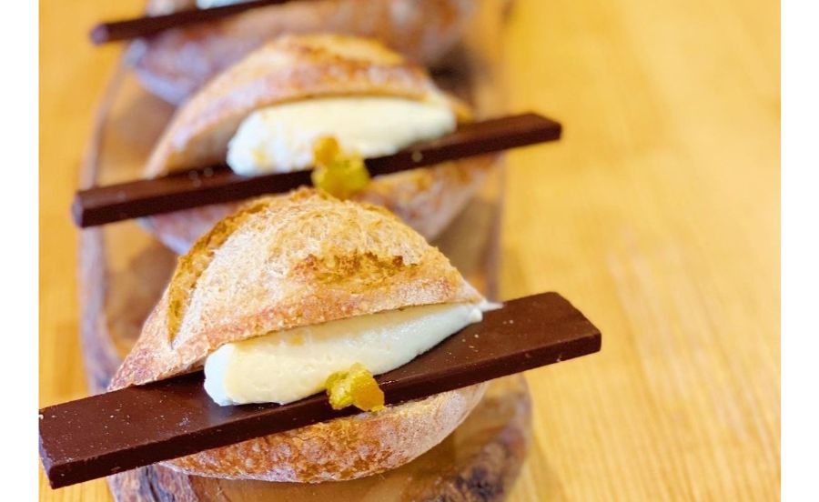 レコルトのチョコとミルクのパン