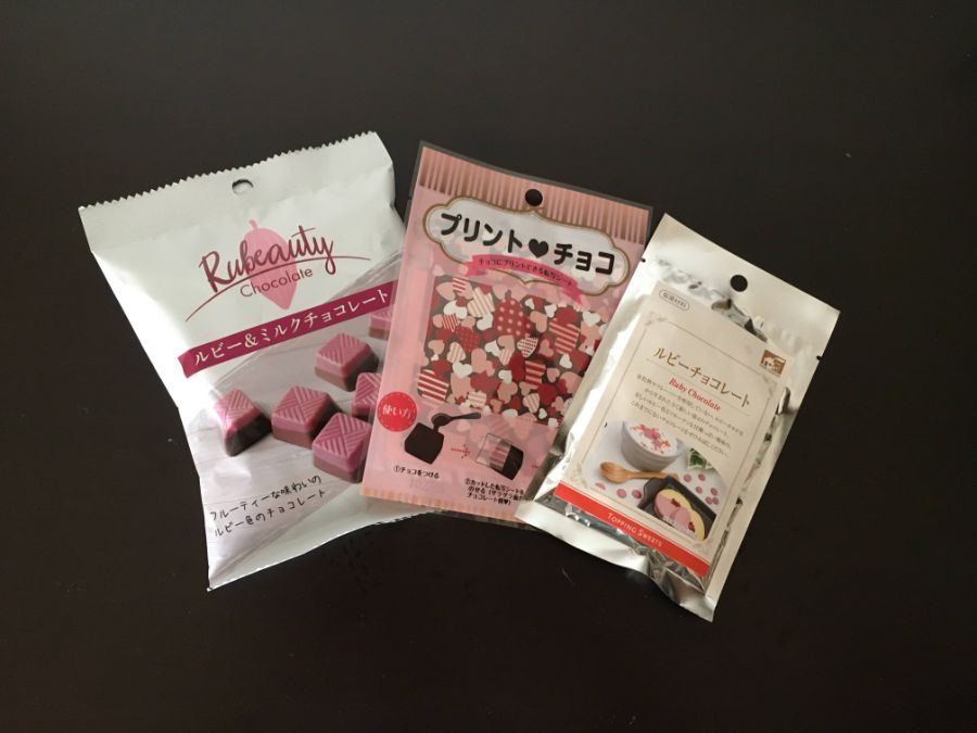 プリントチョコの材料イメージ