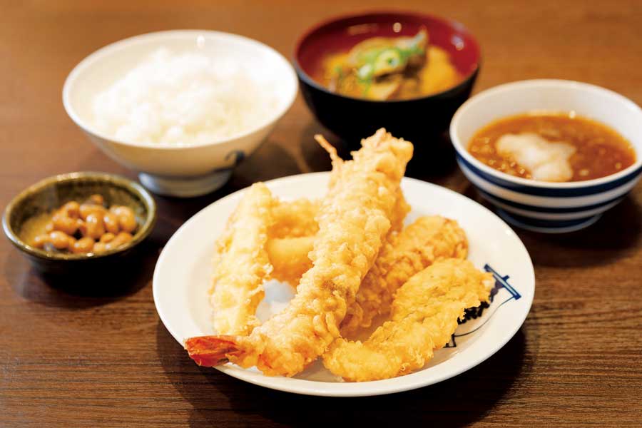 天ぷらのランチ定食