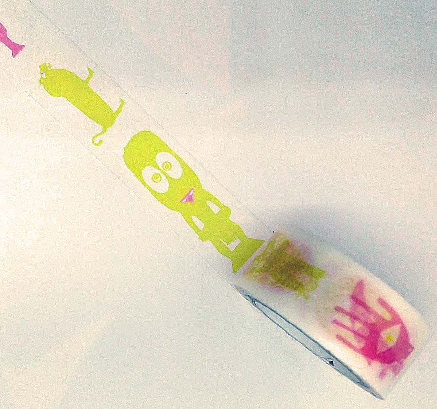 人のイメージをデザインしたマスキングテープ