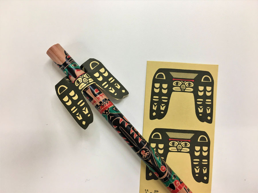 みんぱくオリジナルグッズ。トーテム鉛筆