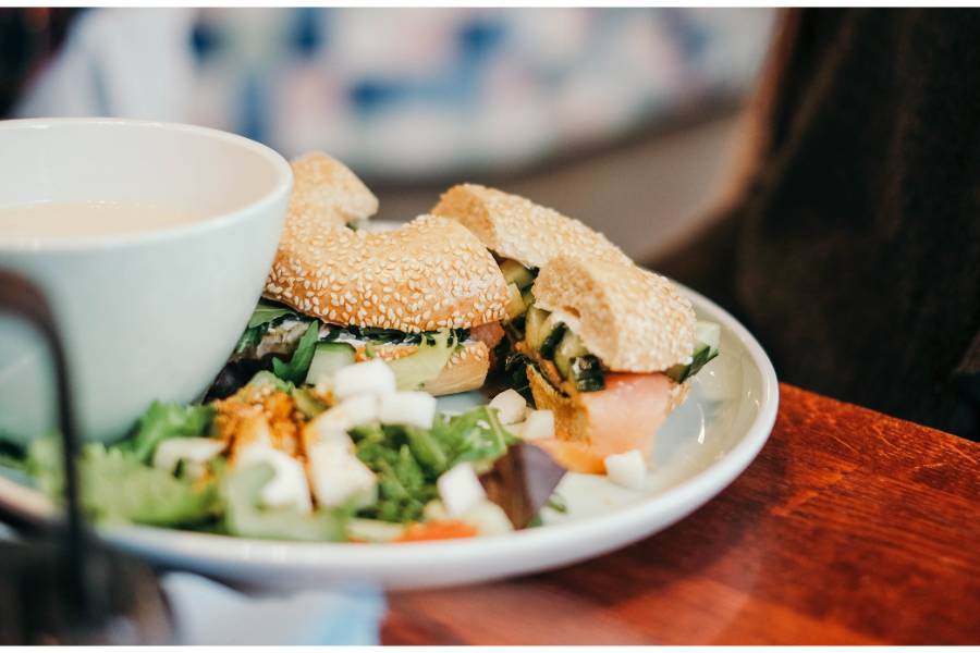 ベーグルのランチセット