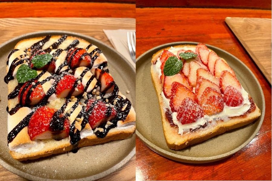 いちごを使ったアレンジトースト