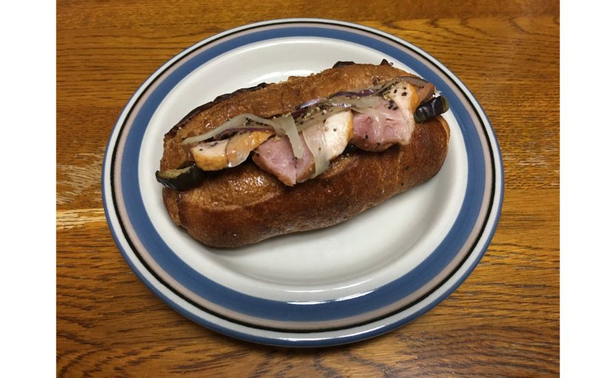 Pane Ho Marettaの焼きなすと合鴨のサンド