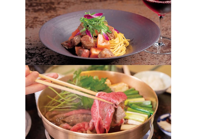 おいしそうな逸品メニューと鍋料理