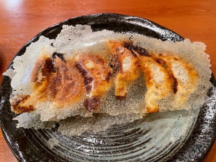 羽がたっぷりの餃子