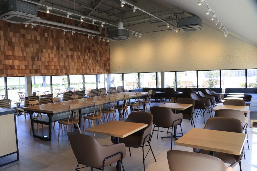 開放感のある店内