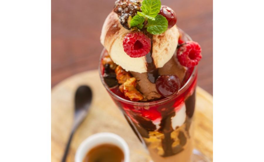 café de assietteの「アフォガートのチョコレートパルフェ」