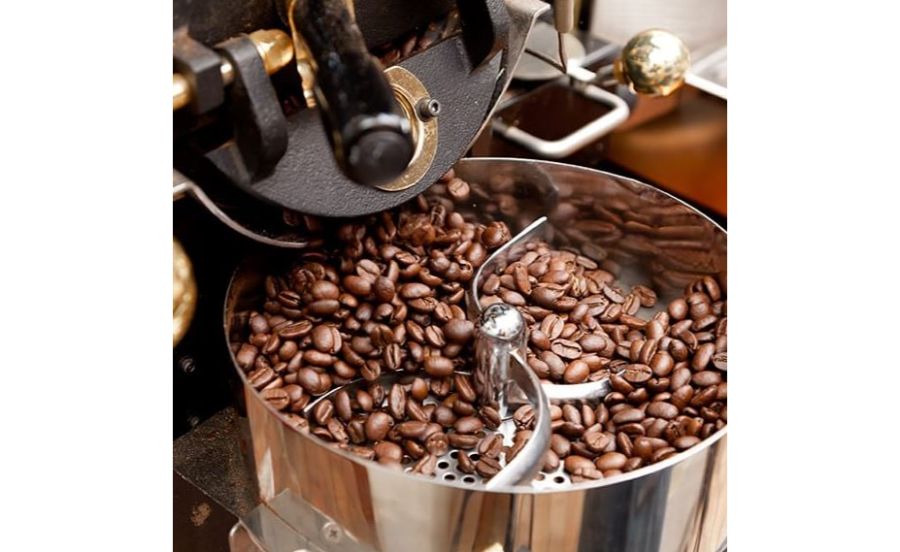 caffetteria gatto neroの焙煎機