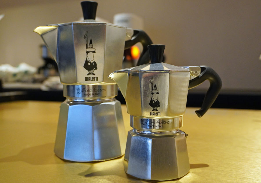 モカエクスプレスはイタリアの家庭には１つはあるというコーヒーの道具
