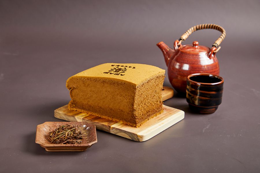 ほうじ茶味の台湾カステラ