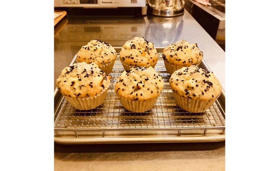 高波カフェのマフィン