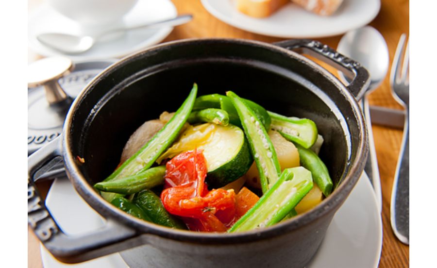 野菜ビストロレギュームの季節野菜のグリルバーグ風