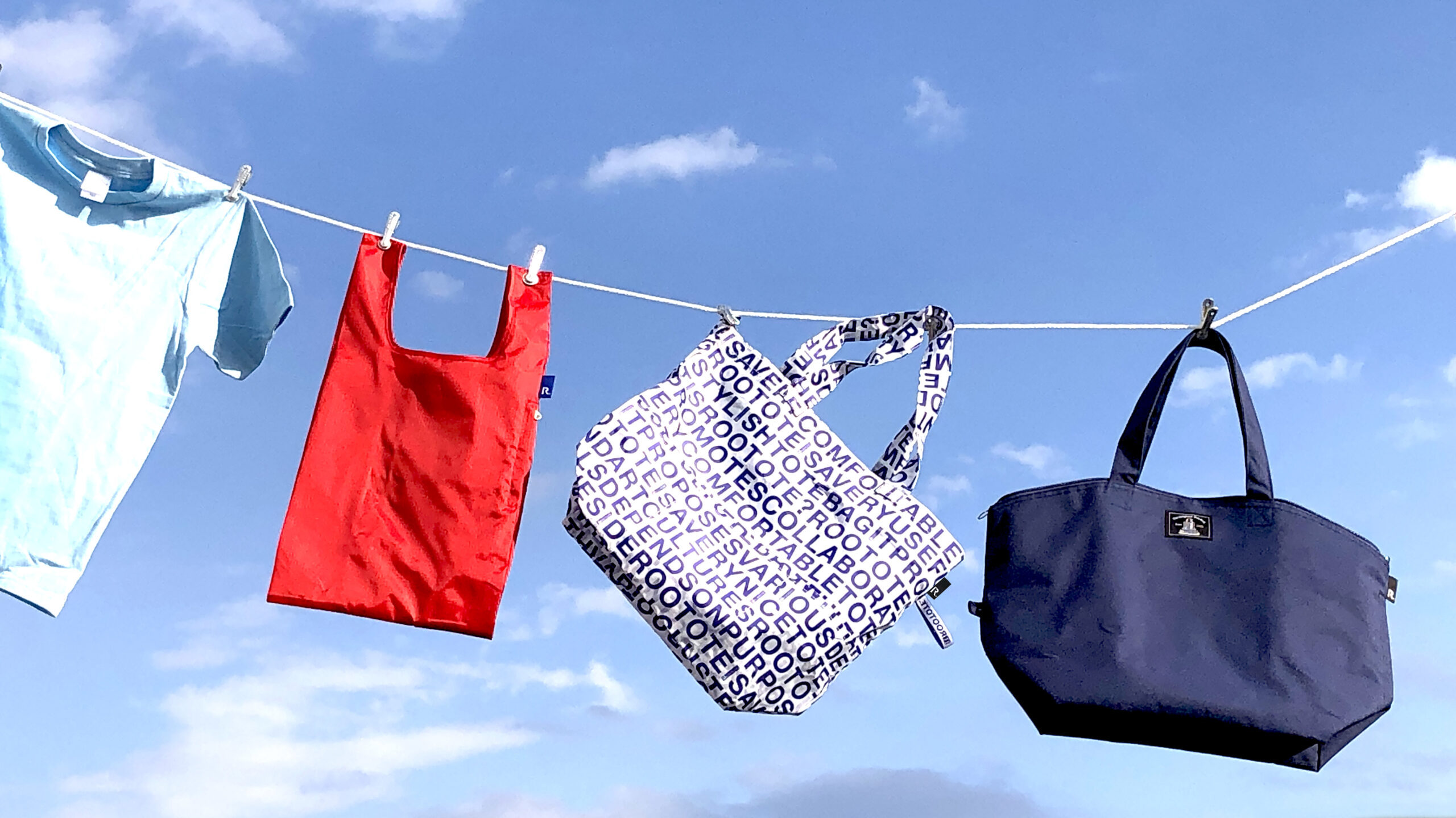 洗えるおしゃれなエコバッグ。ルートートの「ポータブルエコバッグ」はいつでも気持ちいい使い心地。