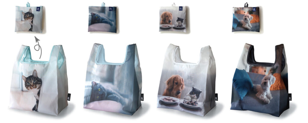 猫や犬をデザインしたミッドリフティの写真