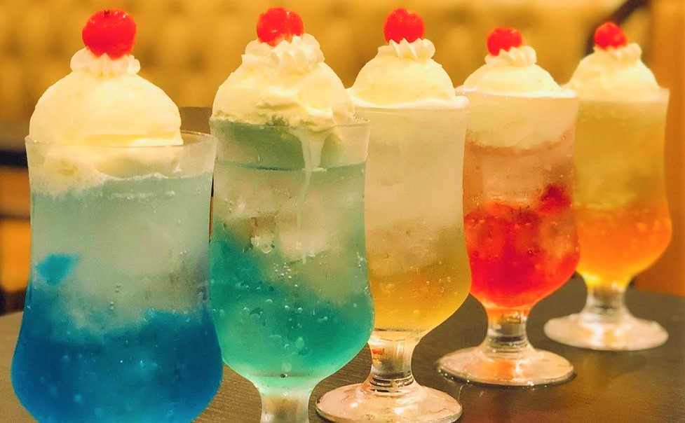 前田珈琲室町本店のクリームソーダ5種