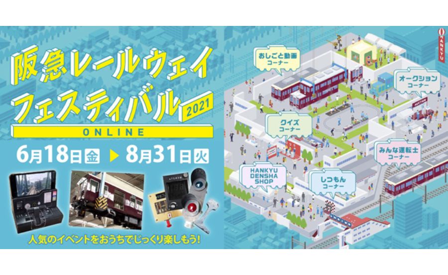 「阪急レールウェイフェスティバル2021 ONLINE」8月31日(火)まで開催中