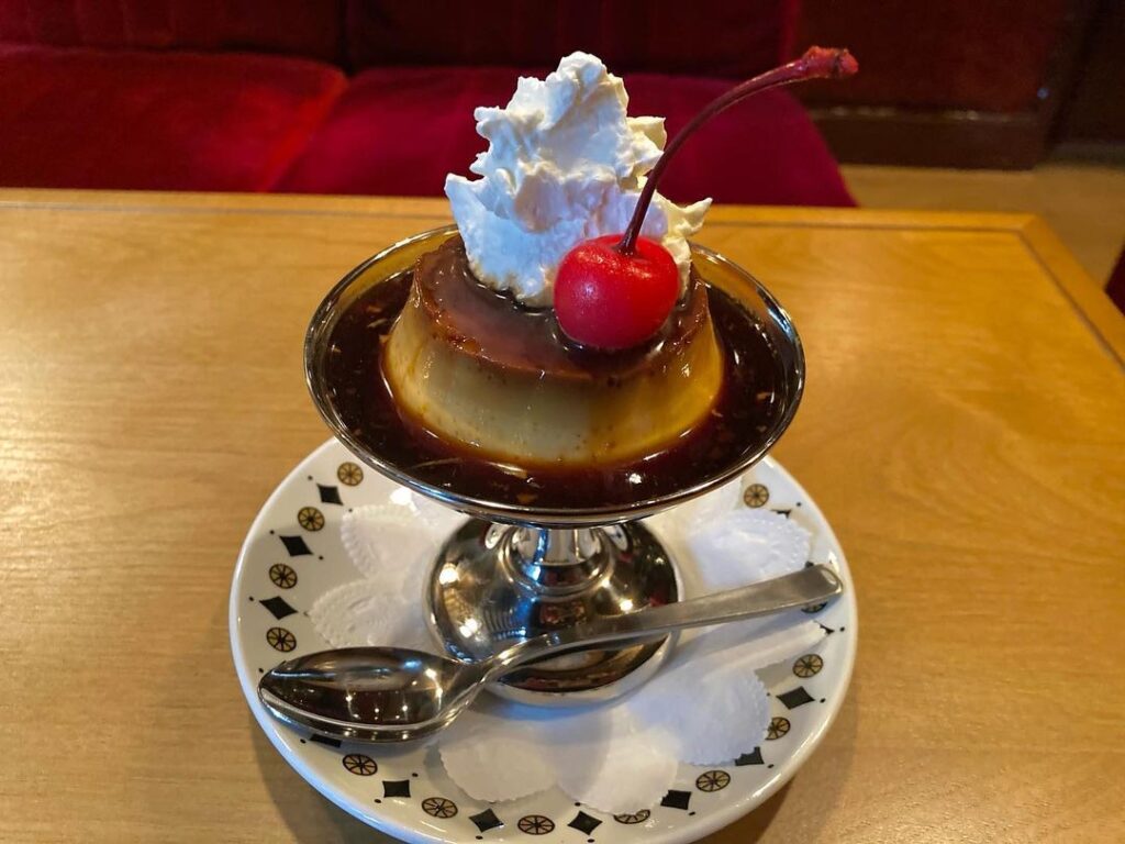 喫茶初恋のプリンアラモード