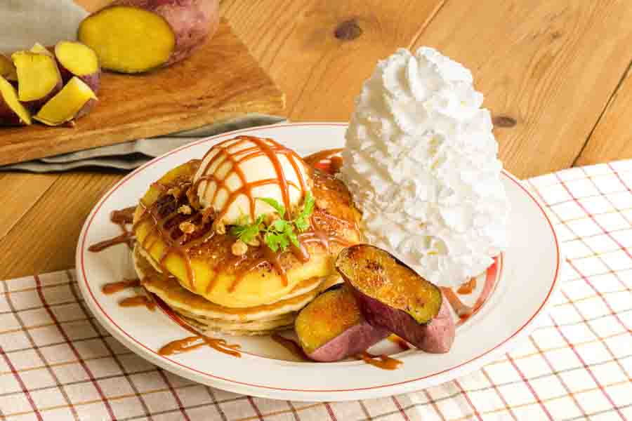エッグシングスのさつまいもパンケーキ