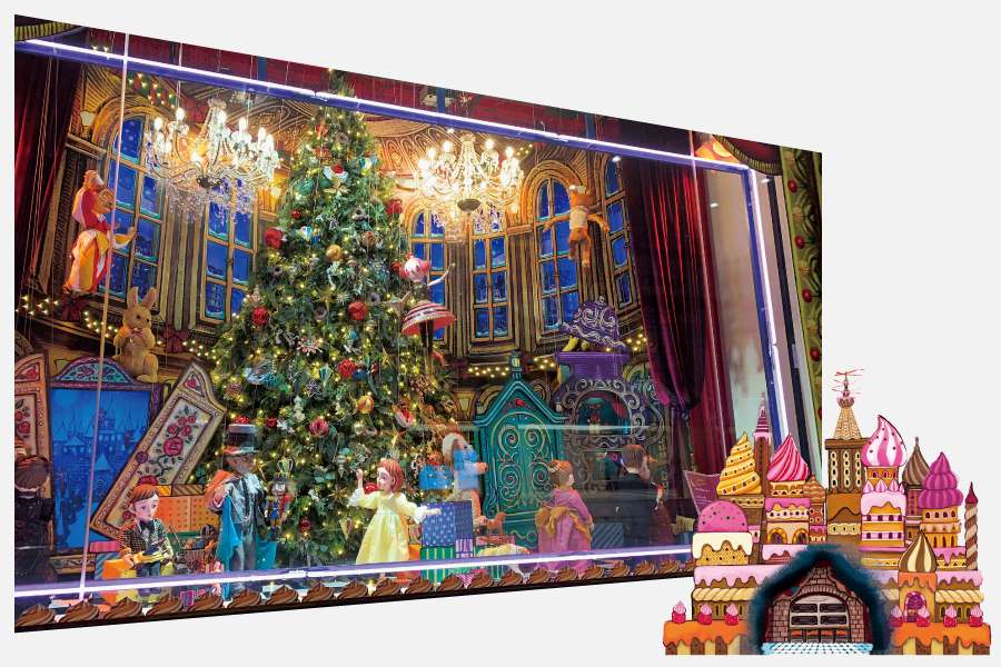 阪急うめだ本店のショーウィンドー装飾ができるまでをレポート！【TOKK 2021年12月号】