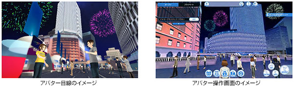 アバターから見た仮想空間