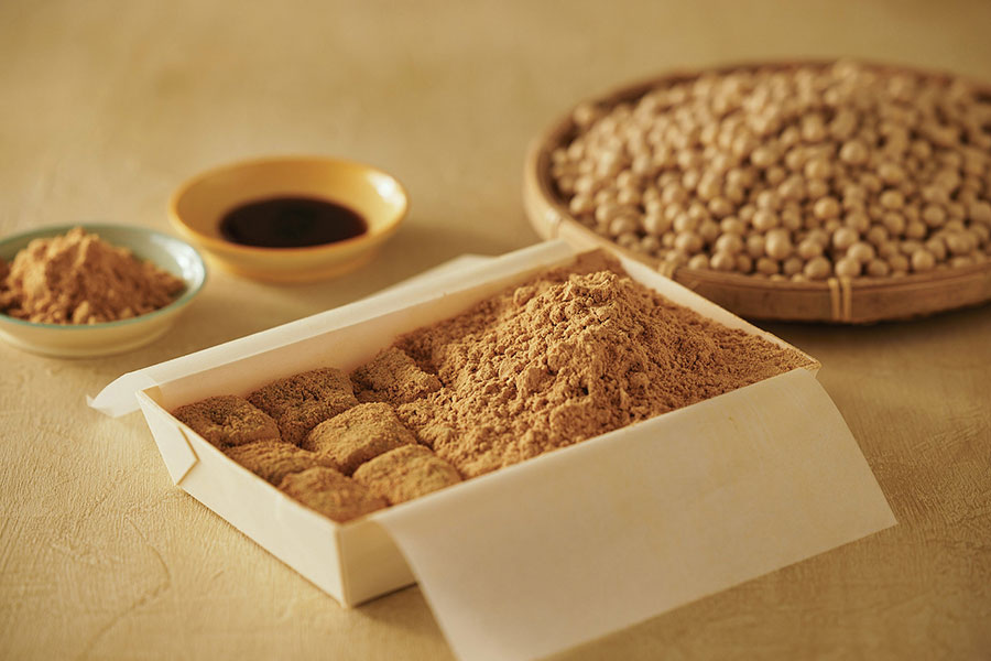 きなこととろりのわらび餅