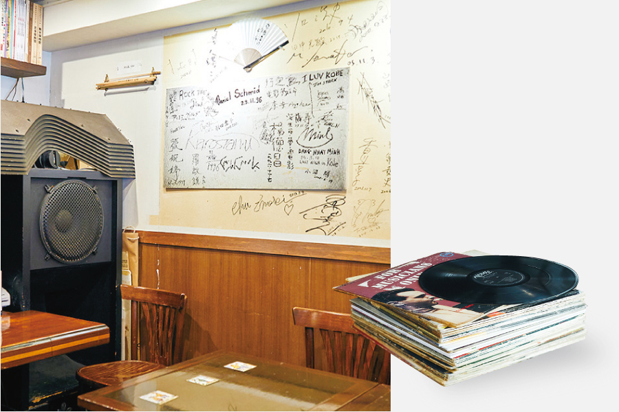 モクバズ タバーンの人気と歴史を物語る壁のサイン