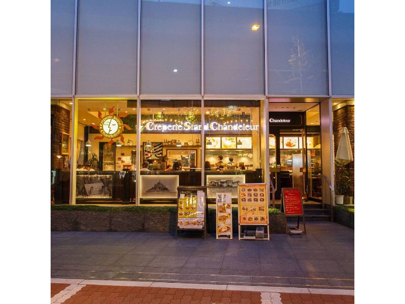 おいしいクレープで大人気のお店