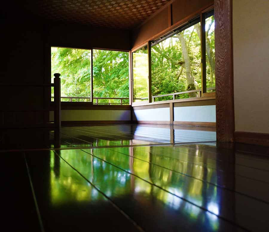 瑠璃光院の床モミジ