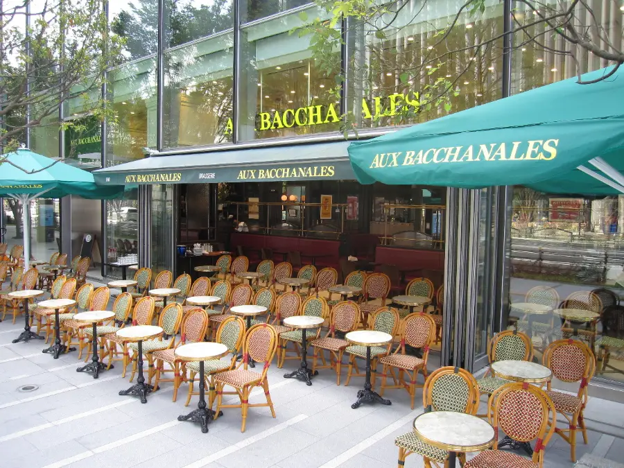 オーバカナルのテラス席