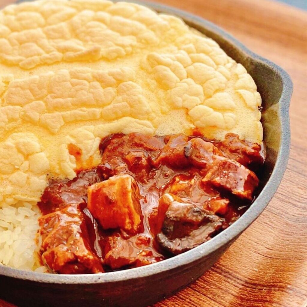 33tea&barterraceのスフレオムライス